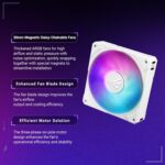 ASUS ROG RYUYJIN III 360 ARGB Extreme White Edition All-in-one AIO CPU Liquid Cooler, AMD Ryzen9000 & Intel Core Ultra Ready, Asetek Gen8 V2 Pump, high Airflow & Static Pressure Magnetic Fans - Image 3