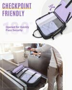 LIGHT FLIGHT Rolling Laptop Bag Rolling Briefcase for Women Computer Bag with Wheels Case for Carry on Travel Work Business - Image 4