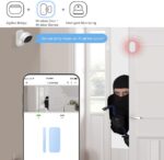 QIACHIP ZigBee Wireless Door Window Sensor, Burglar Alarm for Home Security, Compatible with Alexa/Google Home, Zigbee Bridge Hub Required - Image 5