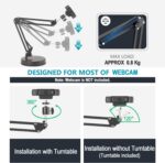 Webcam Stand,Camera Mount 22 Inch Suspension Boom Scissor Arm Stand,for Webcam C925e C922x C922 C930e C930 C920 C615,Hero 8/7/6/5,Ultra/Pro/Pro 2/Pro 3/Brio 4K,DSLR Camera - Image 4