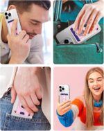 Magnetic Phone Wallet for Apple MagSafe, Card Wallet Holder for iPhone 15 Pro Max/15 Plus/15 Pro/15, 14 Pro Max/14 Plus/14 Pro/14, 13 Pro Max/13 Pro/13 (Pink (with AirTag Holder)) - Image 8