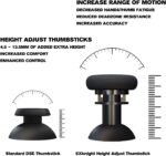 EXknight Controller Freaks for DualSense Edge, Height Adjustable Sticks for PS5 Pro Controller, 1 Low Rise(2 Heights), 1 Mid Rise(4 Heights), 1 High Rise(4 Heights) - Image 4