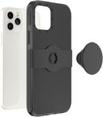 PopSockets iPhone 12/12 Pro Case with Repositionable Slide Grip and Compatible with MagSafe - Black - Image 4