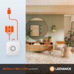 LEDVANCE SMART+ Wireless Indoor Doorbell Chime, 4 Ringtones, Micro USB Port, Battery Operated, White - 1 Pack (75828) - Image 7