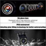 Car Backup Camera, 12 LED Night Vision Waterproof HD Rear View Camera, 170° Wide Angle Long License Plate Frame Reverse Camera for Universal Cars, SUV, Trucks, RV and More - Image 4