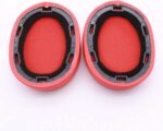 MDR-100ABN Ear Pads Replacement Earpads Protein Leather Ear Cushion Repair Parts Compatible with Sony WH-H900N MDR-100ABN Wireless Noise Canceling Over-Ear Headphones (Twilight Red) - Image 3