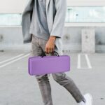 Geekria 75% Keyboard Case, Hard Shell Travel Carrying Bag for Compact 84 Key Computer Mechanical Gaming Keyboard, Compatible with Logitech POP Keys/POP ICON Combo, Nuphy Air75 (Purple) - Image 4