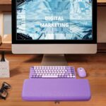Geekria 75% Keyboard Case, Hard Shell Travel Carrying Bag for Compact 84 Key Computer Mechanical Gaming Keyboard, Compatible with Logitech POP Keys/POP ICON Combo, Nuphy Air75 (Purple) - Image 5