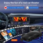 Wireless Carplay & Android Auto Adapter with Netflix YouTube TikTok, CarPlay Wireless Adapter for Cars with OEM Wired CarPlay, CarPlay Ai Box,Plug&Play, MirrorLink, TF Card, Easy Setup - Image 6