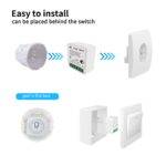 4 Pack HomeKit WiFi Relay Switch, Smart Mini Relay Wireless Light Switch Remote Control Voice Control Outlet Timer Work with Siri, Alexa and Google Assistant DIY Your Home 16 A - Image 5
