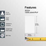 BETCKEY - Compatible DYMO 30334 (2-1/4" x 1-1/4") Multipurpose Barcode Labels, Perforated, Compatible with DYMO Labelwriter 450, 4XL, NOT Fit 550 & 5XL [20 Rolls/20000 Labels] - Image 4