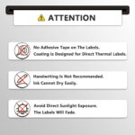 BETCKEY - Compatible DYMO 30334 (2-1/4" x 1-1/4") Multipurpose Barcode Labels, Perforated, Compatible with DYMO Labelwriter 450, 4XL, NOT Fit 550 & 5XL [20 Rolls/20000 Labels] - Image 5