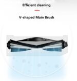 Accessory Set for Yeedi Mop Station Pro Accessories Robot Vacuum Cleaner Replacement Parts with Main Brush * 1,Side Brush * 4, Mop Pads Wipes * 4,Hepa Filters *4 - Image 4