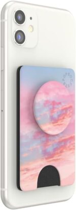 PopSockets Phone Wallet with Expanding Phone Grip, Phone Card Holder - Pink Clouds - Image 3