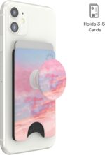 PopSockets Phone Wallet with Expanding Phone Grip, Phone Card Holder - Pink Clouds - Image 4