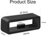 4/6 Pack Fastener Rings for Garmin Forerunner 645 245 165 158 55 45 Watch Bands, 20mm Silicone Replacement Watch Band Loop/Holder/Retainer/Clips - Image 4