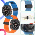 Carbon Fiber Pattern Strap for Samsung Galaxy Watch 7 Ultra 47mm Silicone Clasp Band for Galaxy Watch 7 Ultra Bracelet - Image 5