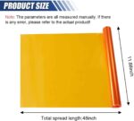 Self Adhesive Car Light Tint Film, 11.88×48 Inches Vinyl Wrap Protector Film, Color Shiny Chameleon Sticker, Auto Modification Cover for Headlight, Taillight, Fog & Brake Light (Orange) - Image 3