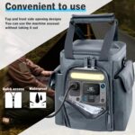Waterproof Travel Bag Compatible with Anker SOLIX C300 Portable Power Station, Outdoor 288Wh LiFePO4 Battery，Power Bank Station Storage Case Cover with Two Pockets and Adjustable Strap - Image 4