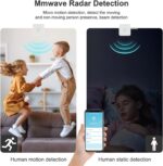 WiFi Human Presence Sensor: Smart Motion Sensor with App Notification Alerts, 5.8GHz mmWave Radar Detector, Zone Positioning, Human Body Exists Sensor for Home Security & Home Automation - Image 5