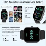 Smart Watch, 1.83" Smartwatches for Men Women,Fitness Tracker with Heart Rate SpO2 Sleep Monitor,110+ Sport Modes, IP68 Waterproof, Activity Tracker for Android/iPhones (Black) - Image 8
