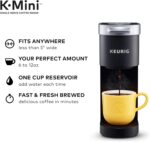 Keurig K-Mini Single-Serve K-Cup Coffee Maker, Black and Keurig Standalone Milk Frother, Black - Image 3