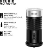 Keurig K-Mini Single-Serve K-Cup Coffee Maker, Black and Keurig Standalone Milk Frother, Black - Image 5