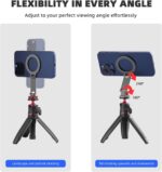 Cold Shoe Phone Mount Holder, Tripod Mount for iPhone Magsafe Magnetic Hot Shoe Camera Adapter with 1/4" Screw Hole for DJI Ronin Samsung Canon Nikon DSLR Photography Accessories - Image 3