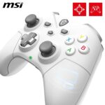 MSI FORCE GC300 WIRELESS WHITE PC Gamepad Controller - 2.4 GHz, Bluetooth, USB Type-C to A - Wired/Wireless, 600mAh Li-ion Battery (20h), Interchangeable D-Pad Covers, Dual Vibration Motors - Image 4