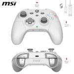 MSI FORCE GC300 WIRELESS WHITE PC Gamepad Controller - 2.4 GHz, Bluetooth, USB Type-C to A - Wired/Wireless, 600mAh Li-ion Battery (20h), Interchangeable D-Pad Covers, Dual Vibration Motors - Image 9