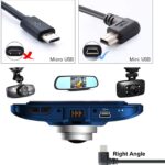 PASOW Mini USB Power Cable 90 Degree Right Angle (No Data Transfer) - USB 2.0 A-Male to Mini-B Car Vehicle Power Suppy Cord for Dash Cam (11.5FT) - Image 3