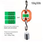Digital Hanging Scales Portable Heavy Duty Crane Scale 150 kg 300 lb 2 AAA Batteries(Not Included) (Orange) - Image 3