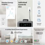 TP-Link Tapo Smart Plug P210M, Wi-Fi in-Wall Outlet, Matter Compatible, Energy Monitoring, 15A/1800W Max, Works with Alexa, Apple Home, Google Home, SmartThings, Voice/Remote Control, ETL Certified - Image 3