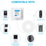 24V Doorbell Transformer Compatible with Ring Doorbell,Video Doorbell,Nest, Ecobee, Sensi and Honeywell Thermostats,24V 500MA AC Transformer (16.4FT White 12.0, Watts - Image 3