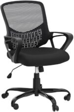 Office Chair, Ergonomic Home Desk Chair Mid Back Mesh Chair Rolling Swivel Computer Chair with Lumbar Support - Image 5