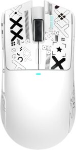 ATTACK SHARK X11 Lightweight Wireless Gaming Mouse with RGB Charging Dock,Tri-Mode-2.4G/USB-C Wired/BT,22K DPI,PAW3311 Optical Sensor,HUYU Switch, 5 programmable Buttons for PC/Mac(White&Sticker) - Image 10