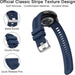 Siliocne Bands for Amazfit GTS/GTS 2/GTS 2e/GTS 2 mini/GTS 3/GTS 4/GTS 4 mini/GTR mini, 20mm Watch Straps for Amazfit Bip U Pro/Bip/Bip Lite/Bip S/Bip S lite/Bip U/Bip 3/Bip 3 Pro - Image 3