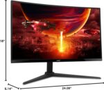 acer Nitro 27 Inch 1500R Curved Zero-Frame Full HD (1920 x 1080) Gaming Monitor | AMD FreeSync Premium | Up to 280Hz Refresh | 1ms VRB | One Display Port 1.4 and Two HDMI 2.0 Ports | XZ270 - Image 9