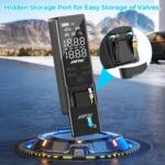 AGPTEK Tire Inflator Portable Air Compressor-150PSI & 5000mAh Tire Pressure Gauge Electric Air Pump,LCD Display with LED Light for Cars, Bikes & Motorcycle Tires, Balls - Image 4