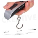 NOLITOY Portable Mini Electronic Luggage Scale High Precision Digital Hanging Scale with Battery for Travel Household Outdoor Use Easy to Carry and Read LCD Display - Image 4