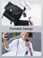 Case for Oura Ring 4 Charger,Soft Skin Silicone Case Cover with Keychain and Lanyard，Full Protective Case for Oura Ring 4 Charger Size 4/5/6/7/8/9/10/11/12/13/14/15-Black - Image 7