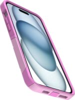 OtterBox iPhone 15 Plus and iPhone 14 Plus Commuter Series Case - Run Wildflower (Pink), Slim & Tough, Pocket-Friendly, with Port Protection - Image 4