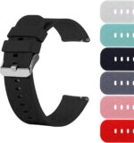18mm 20mm 22mm Width Silicone Quick Release Wristband Replacement Sports Straps Bracelet Watch Band Women Men Strap with Quick Release Pins for Smartwatch - Image 2