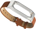 2 Compatible Leather Watch Band Sturdy Brown Replacement Strap Stylish Fit - Image 2