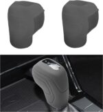 2 PCS Car Gear Shift Knob Cover, Anti-Slip Silicone Automotive Shift Lever Protective Cover, Universal Gear Shifter Stick Decoration Cover for Men Women, Car Accessories (Gray, Style 2) - Image 2