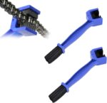 2 PCS Motorcycle Chain Brush, Chain Gears Maintenance Cleaning Brush, Bicycle Chain Cleaning Brush Tool for Motorcycle Bicycle Scooter Tricycle, Motorcycle Accessories (Blue) - Image 2