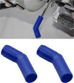 2 PCS Motorcycle Gear Shift Level Cover, Anti-Slip Rubber Protector for Motorcycle Gear Lever, Universal Shifter Cover Fit Motorbikes Bicycles ATVs, Motorcycle Accessories (Blue) - Image 2