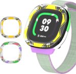 2 Pack Edge Protector Compatible with Fitbit Google Ace LTE Kids Smartwatch, Cute Cartoon Protective Case Cover Accessories for Fitbit Google Ace LTE Kids Smartwatch(Dinosaur+Bee) - Image 2