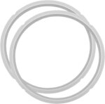 2 Pack Silicone Sealing Rings Compatible for Pot 6 Quart Pressure Cookers, Replacement Silicone Gasket Seal Rings Fit IP-DUO60, DUO50, LUX60, LUX50, CSG60, CSG50, for 5/6 Qt Pot, Clear - Image 2