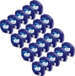 20-Pack Label Compatible with DYMO 91331 Tapes White Plastic Refills 12mm x 4m (1/2" x 13') for Printer LT100H LT100T QX50 LT-200B, Black on White - Image 2